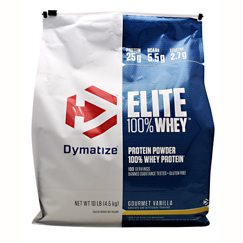 Dymatize Elite 100% Whey - Gourmet Vanilla - 10 lb - 705016560202