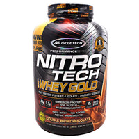 Muscletech Performance Series Nitro Tech 100% Whey Gold - Double Rich Chocolate - 5.5 lb - 631656710496