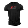 PM Tshirt Black & Red Logo