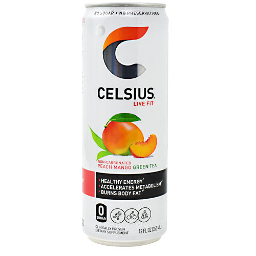Celsius (Non-Carbonated) - Peach Mango Green Tea