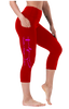 Faith Hope Love Capris Leggings with Pockets