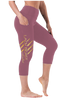 Lady Beast Capris Leggings with Pockets