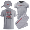 Pain & Pride Combo - Shirt, Sweats and Cap