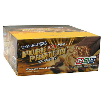 Pure Protein Pure Protein High Protein Bar - Chocolate Peanut Butter - 12 Bars - 749826125527