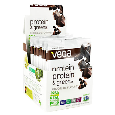 Vega Protein & Greens - Chocolate - 12 ea - 838766006598