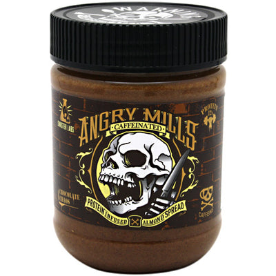 Sinister Labs Caffeinated Angry Mills Almond Spread - Chocolate Chaos - 12 oz - 853698007000