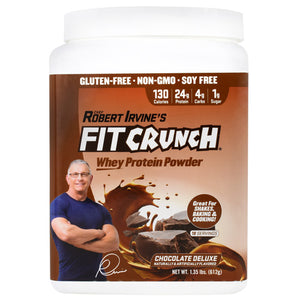Fit Crunch Bars Whey Protein Powder - Chocolate Deluxe - 18 Servings - 817719020560