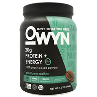 Only What You Need Energy Plant Protein - Cold Brew Coffee - 14 Servings - 857335004360