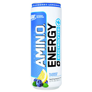 Optimum Nutrition Essential Amino Energy + Electrolytes RTD - Blueberry Lemonade - 12 Cans - 60748927060630