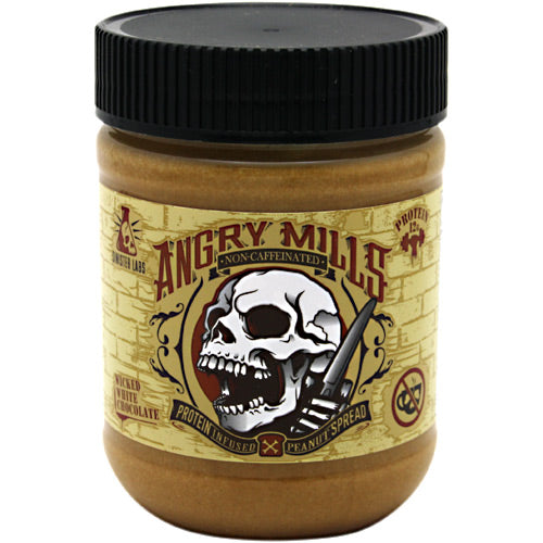 Sinister Labs Non-Caffeinated Angry Mills Peanut Spread - Wicked White Chocolate - 12 oz - 853698007048