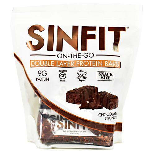 Sinister Labs Snack Size Sinfit Bar - Chocolate Crunch - 15 Bars - 853698007468