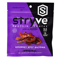 Stryve Foods Protein Snacks Gourmet Beef Biltong - Original - 2.25 oz - 856492007467
