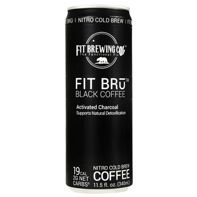 Fit Bru Fit Bru - Black Coffee - 12 Cans - 855050007161