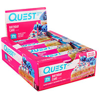 Quest Nutrition Quest Protein Bar - Birthday Cake - 12 Bars - 888849005963