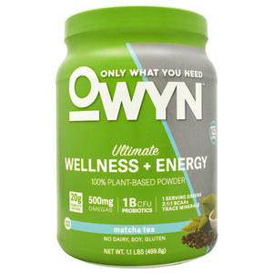 Only What You Need Energy Plant Protein - Matcha Tea - 14 Servings - 857335004377