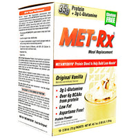 Met-Rx USA Meal Replacement - Original Vanilla - 18 Packets - 786560187015