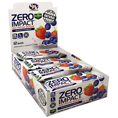 VPX Zero Impact Bar - Buckwild Blueberry - 12 Bars - 610764015136