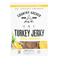 Country Archer Turkey Jerky - Citrus Rosemary - 2.75 oz - 853016002403