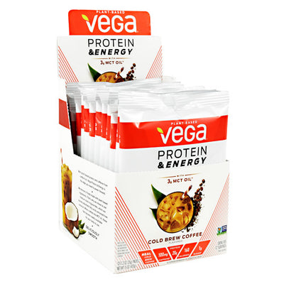 Vega Protein & Energy - Cold Brew Coffee - 12 ea - 838766006338