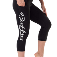 Boss Lady Capris Leggings with Pockets