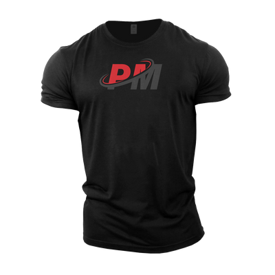 PM Tshirt Black & Red Logo