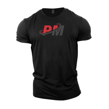 PM Tshirt Black & Red Logo
