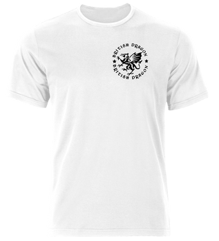 British Dragon Tshirt White