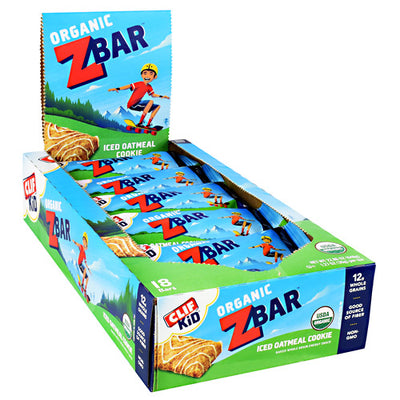 Clif Bar Kid Oragnic ZBar - Iced Oatmeal Cookies - 18 Bars - 722252194299