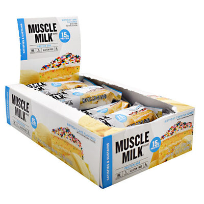 Cytosport Muscle Milk Protein Bars - Birthday Cake - 12 Bars - 660726525173
