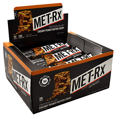 Met-Rx USA Protein Plus - Creamy Peanut Butter Crisp - 9 Bars - 786560557146