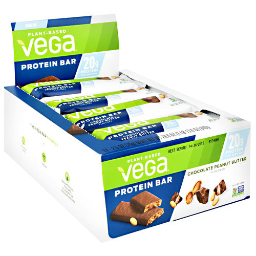 Vega Protein  Bar - Chocolate Peanut Butter - 12 Bars - 838766080833