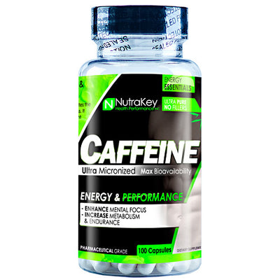 Nutrakey Caffeine - 100 Capsules - 628586262447