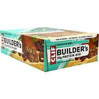 Clif Bar Builders Cocoa Dipped Double Decker Crisp Bar - Chocolate Mint - 12 Bars - 722252600448