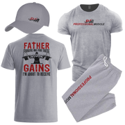 Father Forgive Me Combo - Shirt, Sweats and Cap