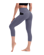 High Waist Capris Leggings with Pockets