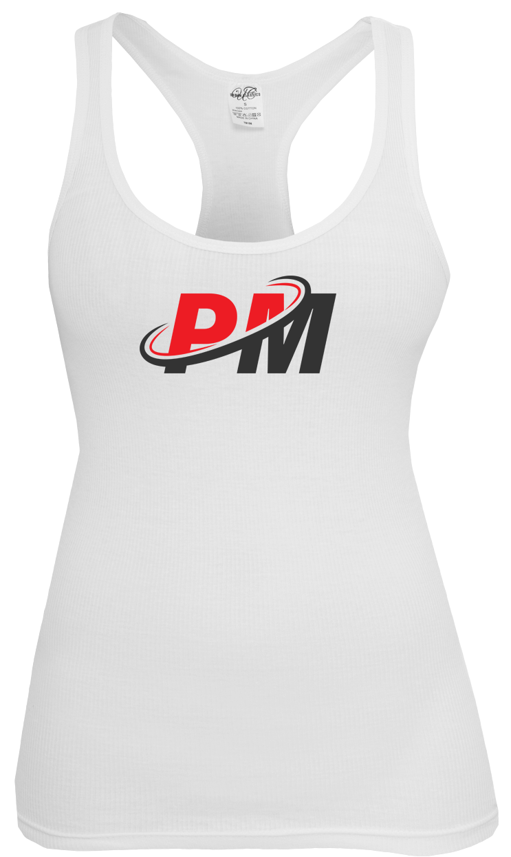 PM4HER Tank White & Red Logo