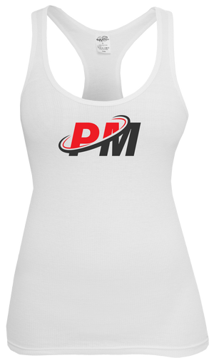 PM4HER Tank White & Red Logo