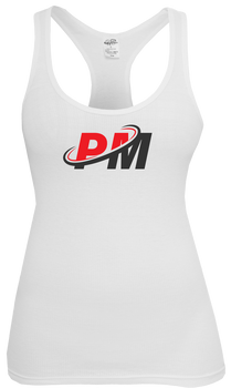 PM4HER Tank White & Red Logo