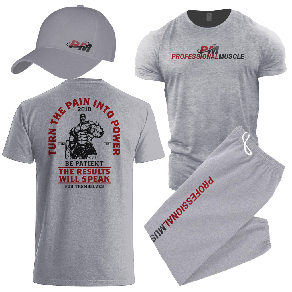 Pain & Power Combo - Shirt, Sweats and Cap