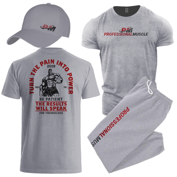 Pain & Power Combo - Shirt, Sweats and Cap