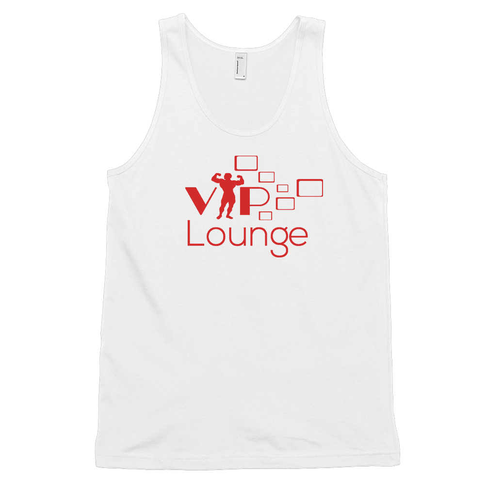VIP Lounge Tank White & Red